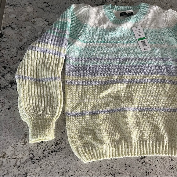 Joseph A Women’s Sweater - Green Combo - Lg - Picture 4 of 4